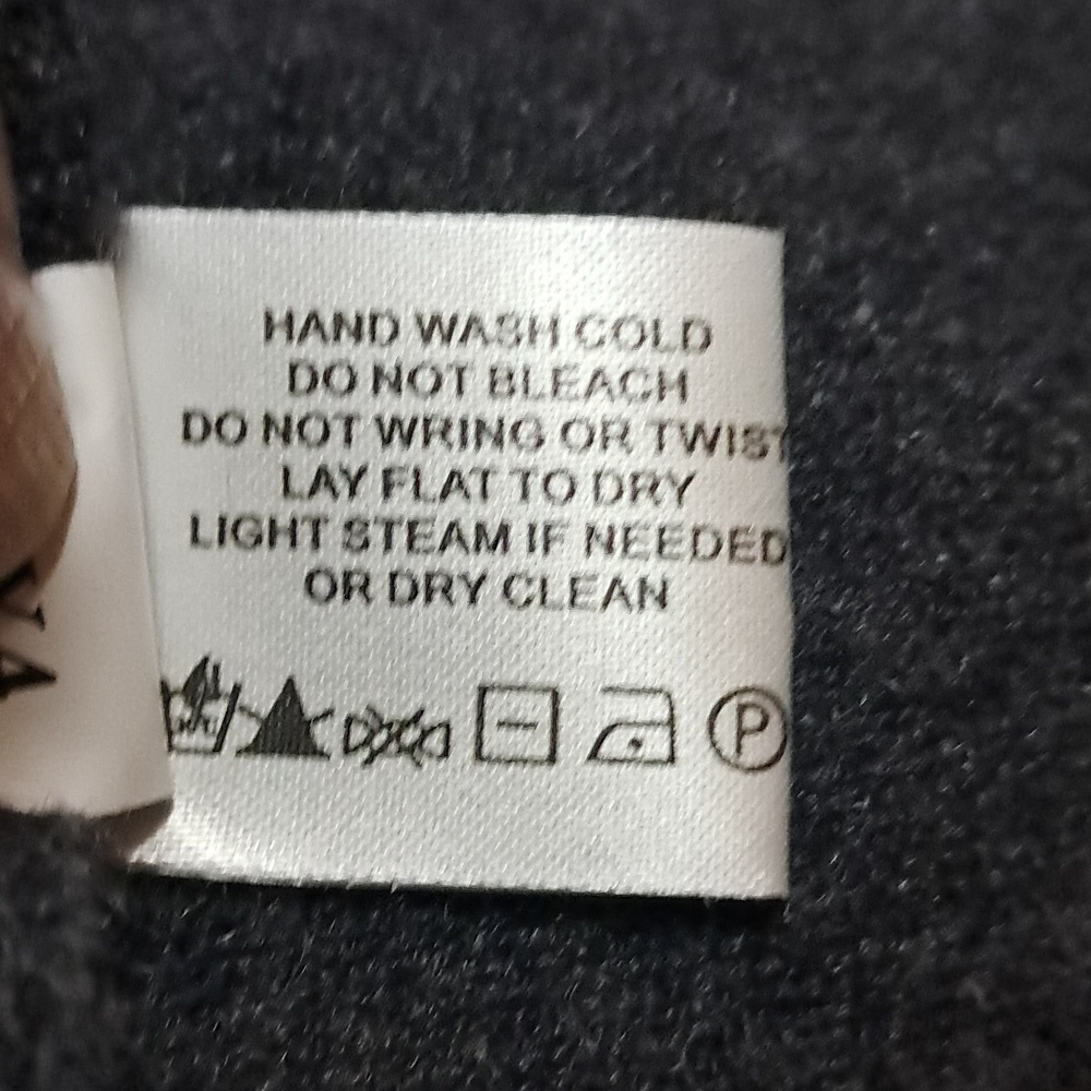 Orvis Women 100% Cashmere Crew Neck Sweater Tunic Size L Gray Striped Soft Comfy - Picture 8 of 10